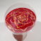 Mondo di rose rosso 2 2010 - diametro 40cm, olio su plexiglass trattato con resine, acrilico e smalti | Gianna Moise